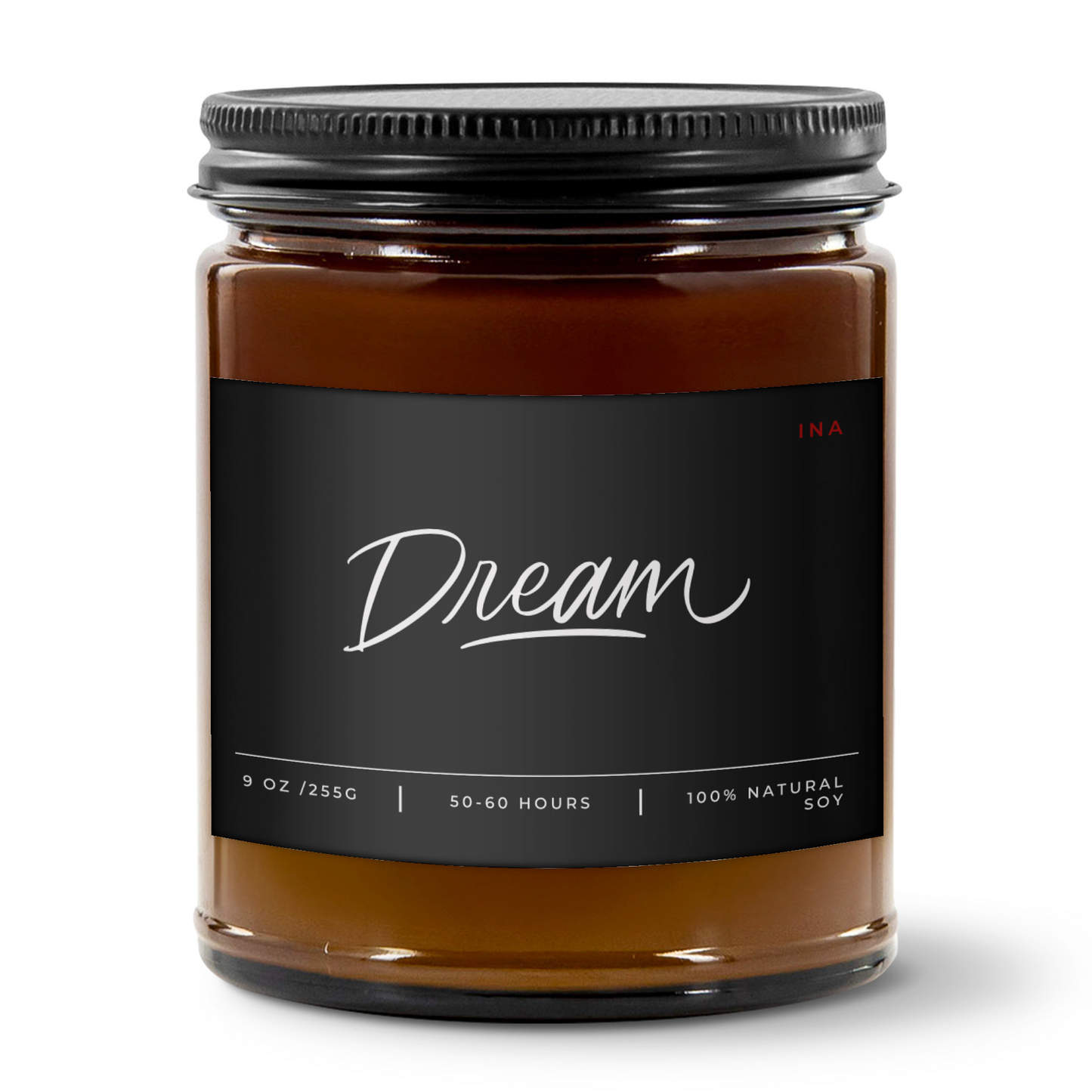 DREAM | Amber |  Premium Hand-Poured Soy Wax | Wellness Candle for Self-Love
