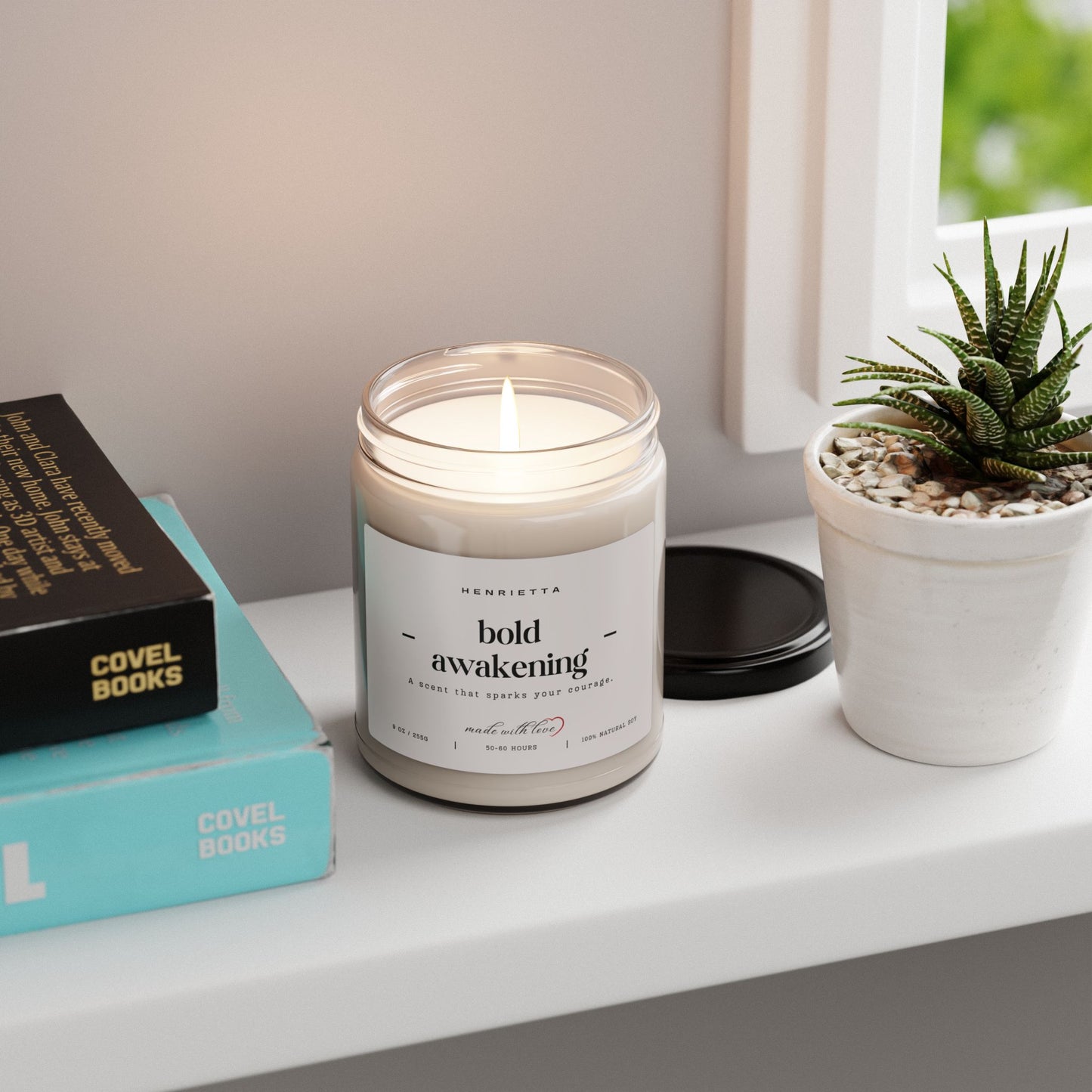 Bold Awakening Scented 9oz. Soy Candle, Eco-Friendly Aromatherapy, Relaxing Home Decor, Perfect for Gifting, Spa & Self-Care