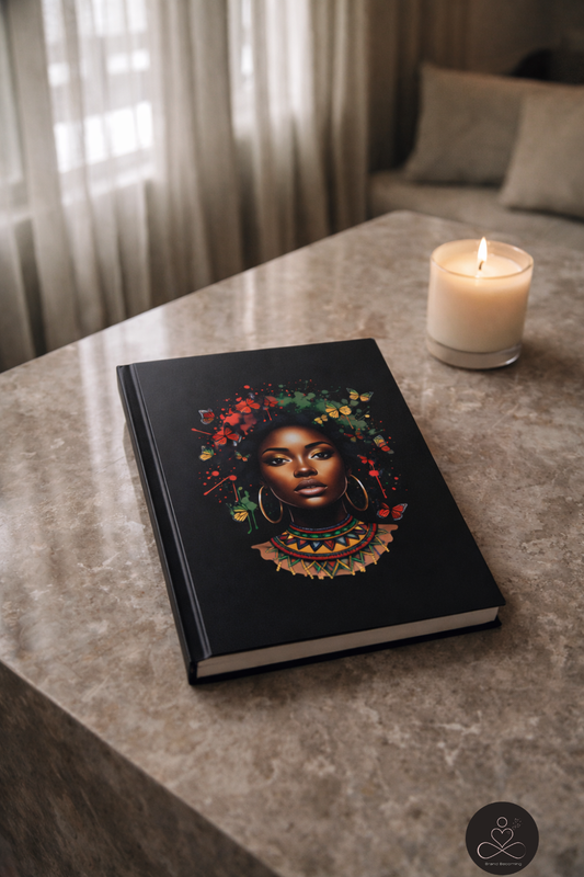 Butterfly Crown A5 Lined Journal by Andrea Callahan