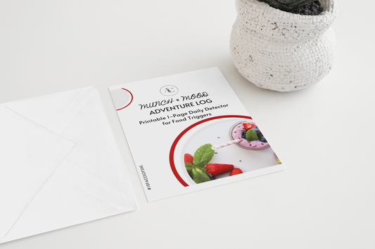 Munch & Mood Adventure Log: Printable 1-Page Daily Detector for Food Triggers